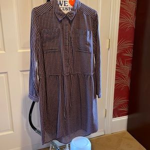 Caslon tencel dress with drawstring waist